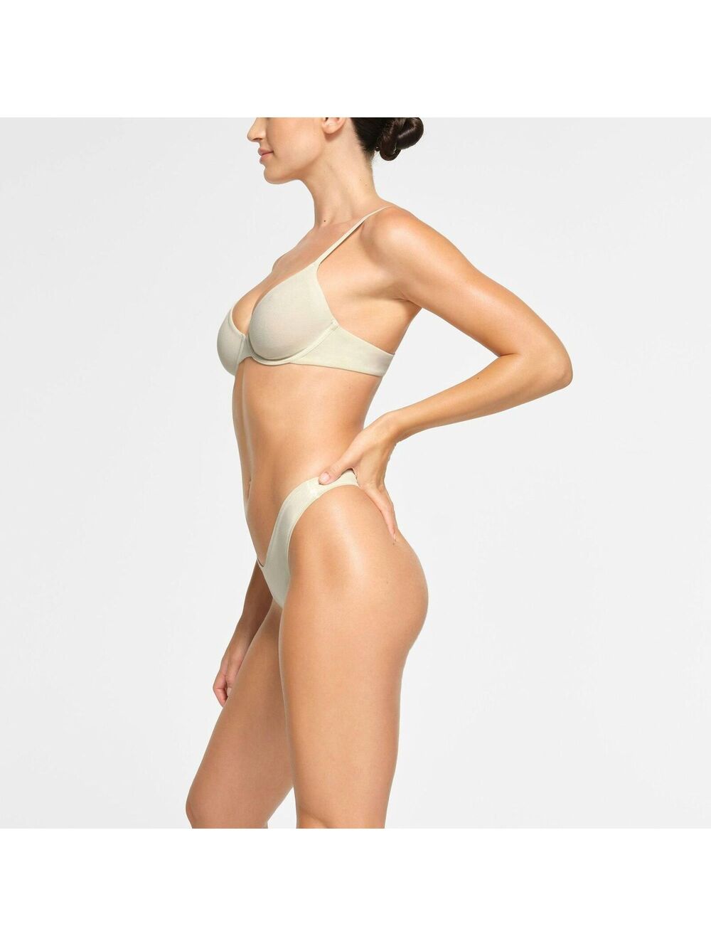 SKIMS NWT Cotton Jersey T-shirt Bra - Size 42B - Picture 2 of 3